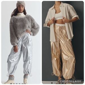 Anthropologie / Daily Practice metallic pants